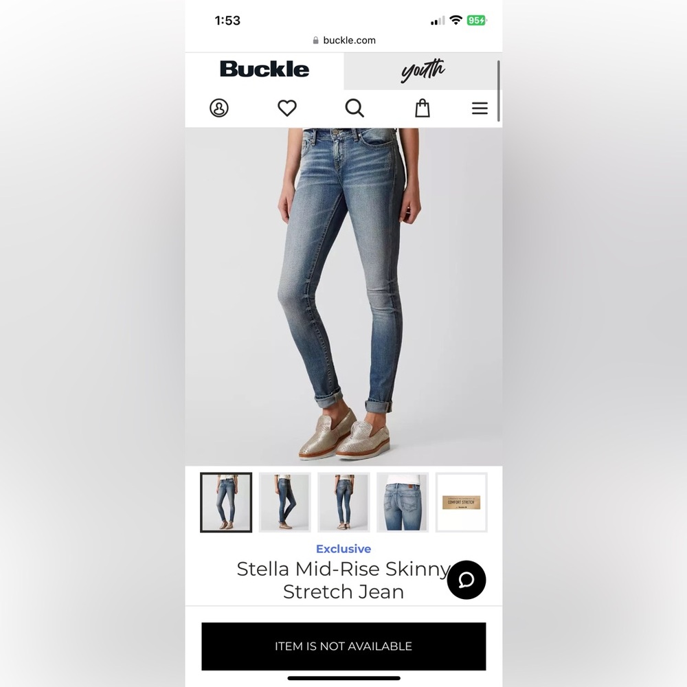BKE Stella Mid-Rise Stretch Skinny Jean